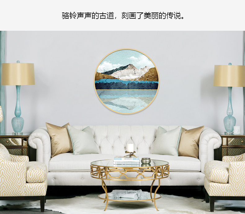 現代簡約客廳辦公室裝飾畫 書房玄關晶瓷畫 純手繪油畫 絲綢之路系列二