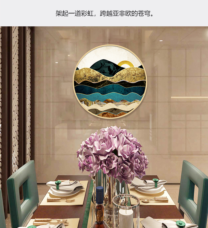 現代簡約客廳辦公室裝飾畫 書房玄關晶瓷畫 純手繪油畫 絲綢之路系列二